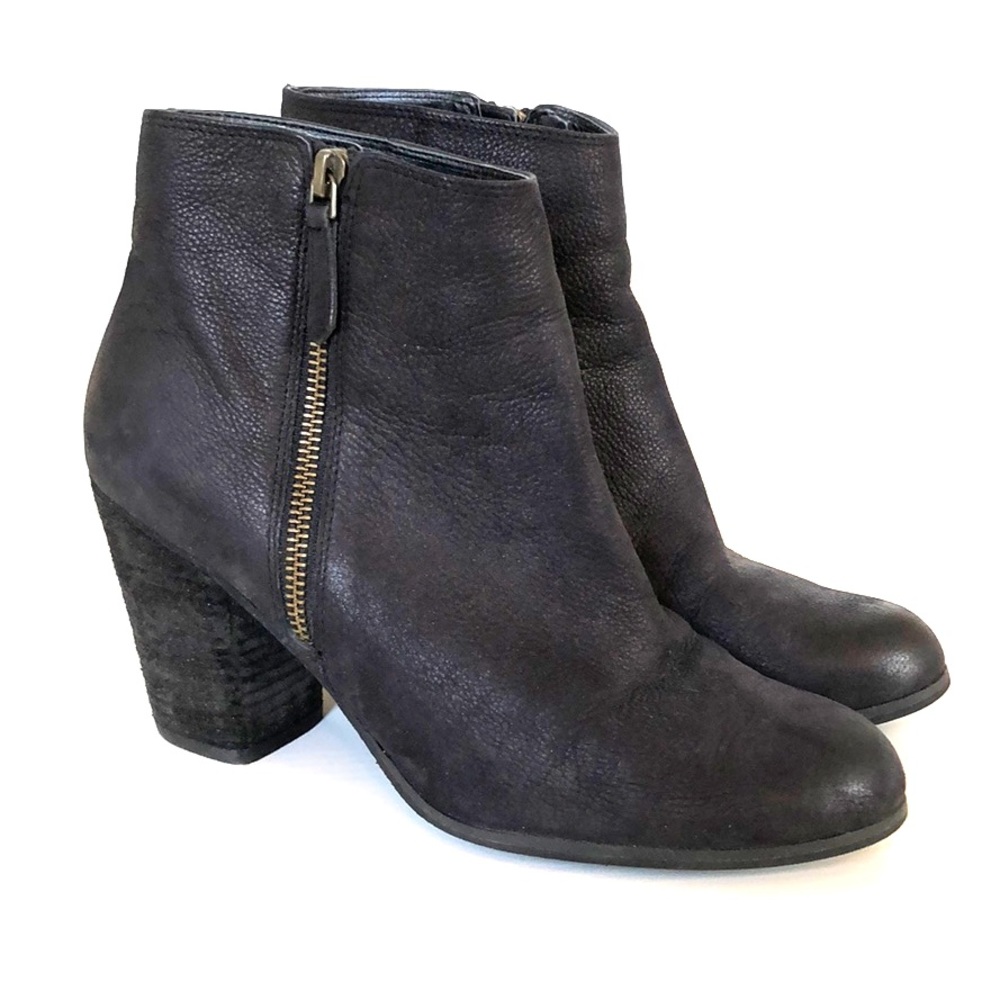 Black Leather BP Booties, size 9.5